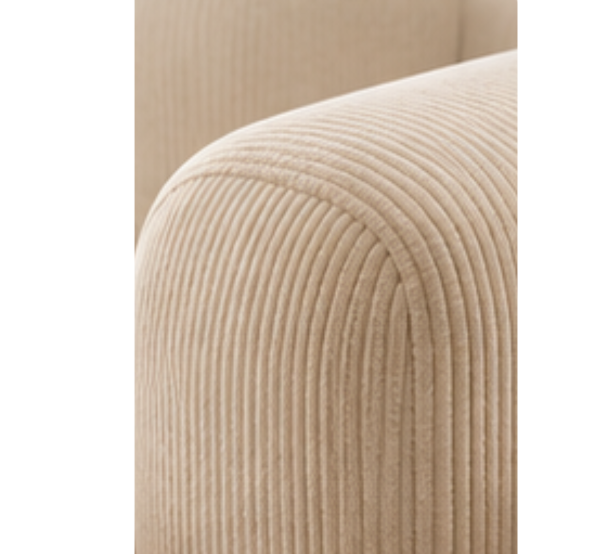 Canapé rembourré avec assise profonde en chenille | ÉREO