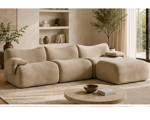 Canapé d'angle modulable en chenille | NOVO