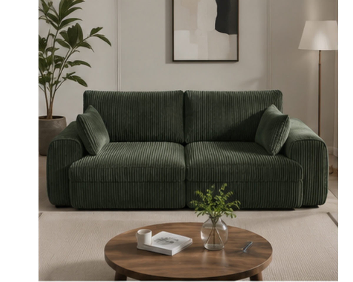 Canapé modulable en velours côtelé | NÉVO