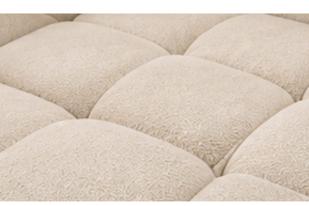Canapé d’angle en chenille avec assise et porte-gobelets | CHIO