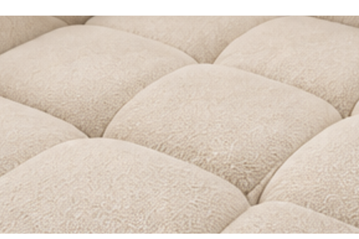 Canapé d’angle en chenille avec assise et porte-gobelets | CHIO