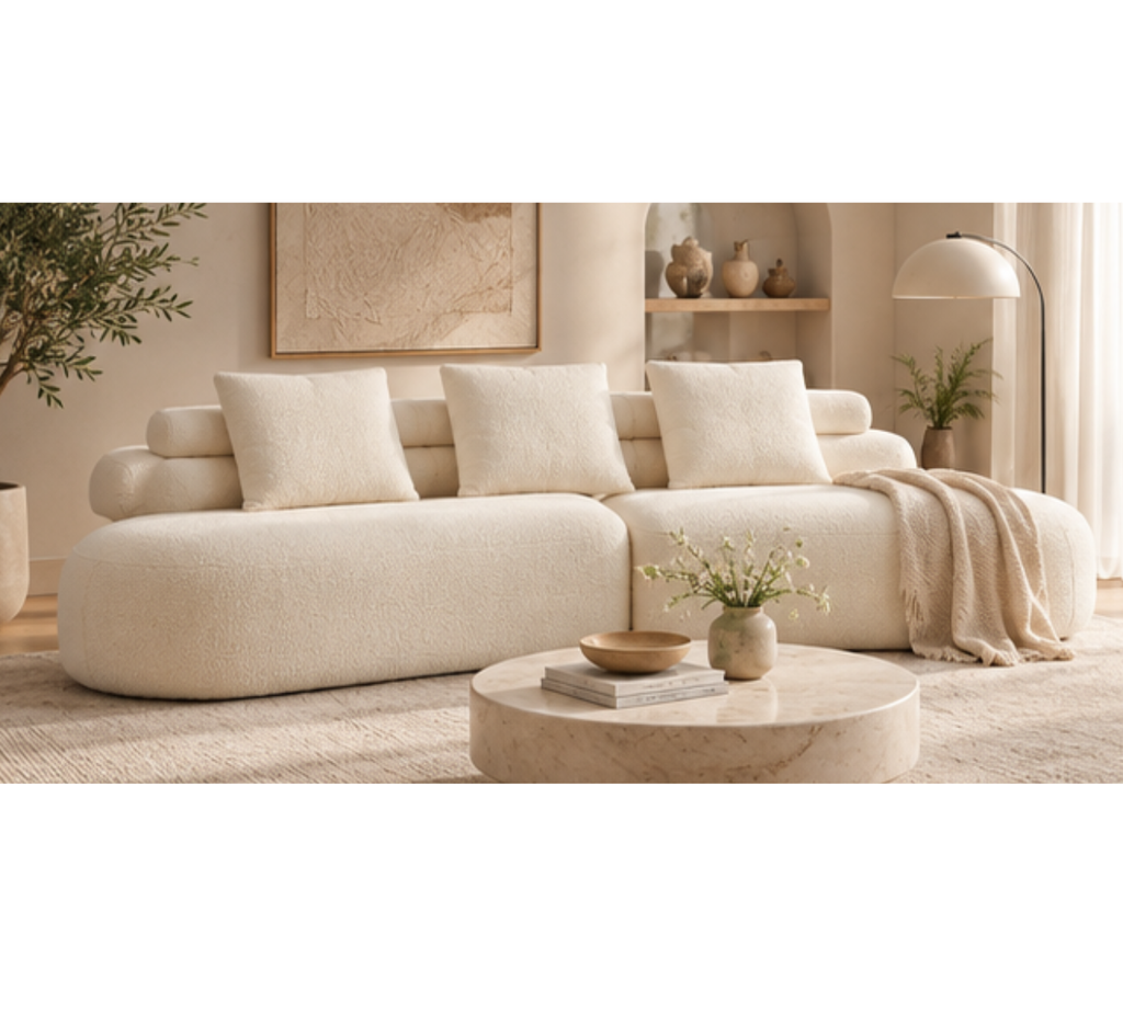 Canapé modulable en chenille | LUNO