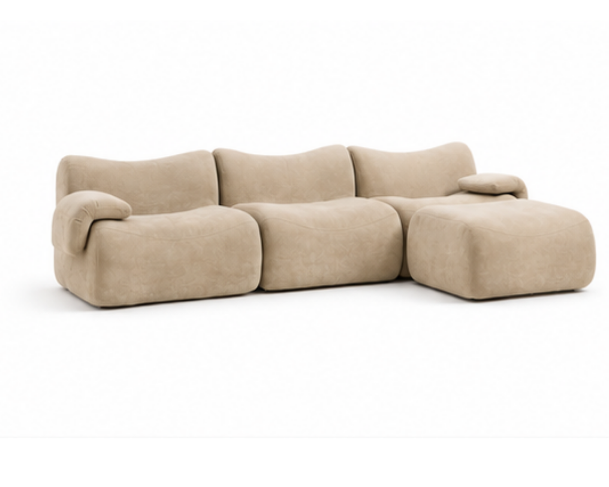 Canapé d'angle modulable en chenille | NOVO
