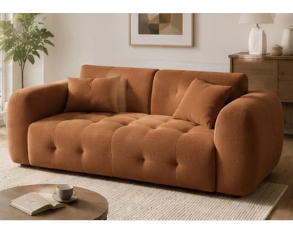 Canapé design contemporain avec dossier rembourré | NIVIO